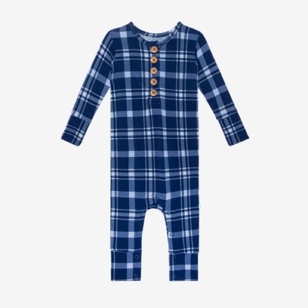Posh peanut plaid one piece